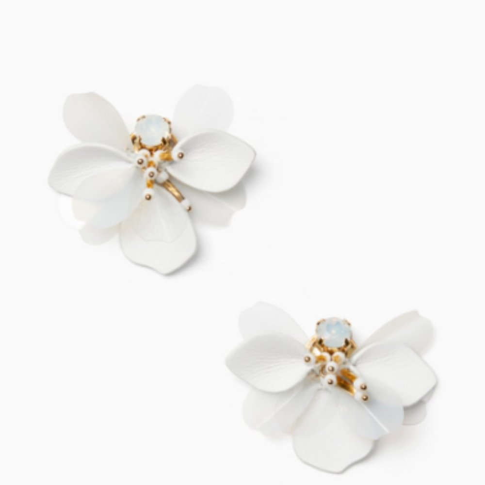 Kate Spade vibrant life leather statement Earrings firm price - Picture 2 of 8